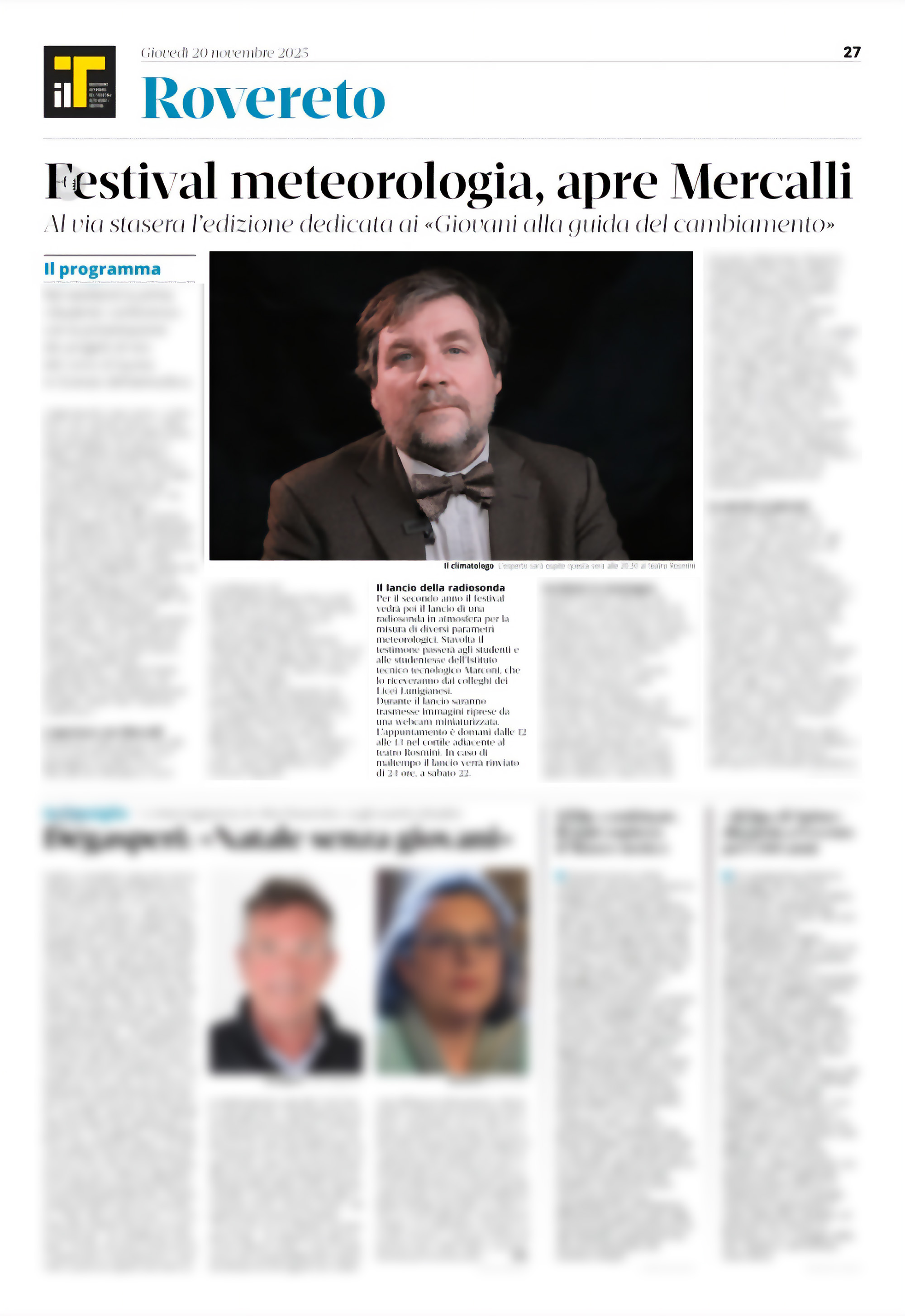 RassegnaStampa - 2025 11 20 IlT 27 lancio sonda